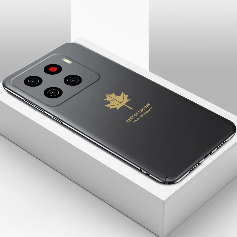 Aurora untuk ZTE Nubia A56 A36 Penutup Mewah Daun Maple Silikon TPU Soft Case untuk ZTE Blade A56 Pro A36 Shell