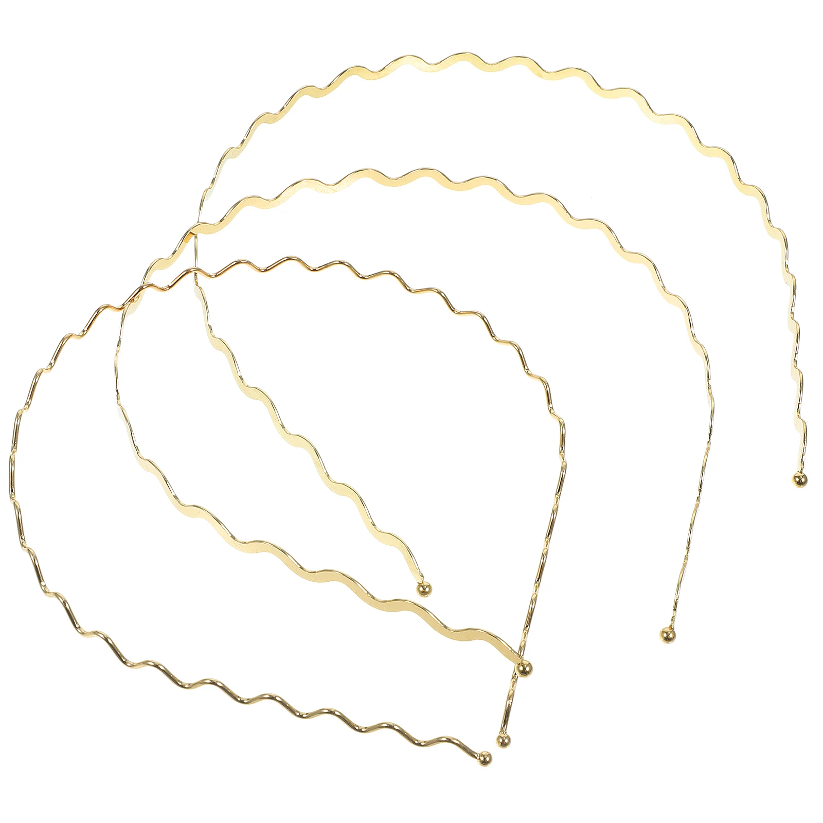 

Hairband Metal Wavy Headband Bobby Pins for Women Outdoor Headdress Sports Sweatbands Waved Hairbands Women's Gold Clips