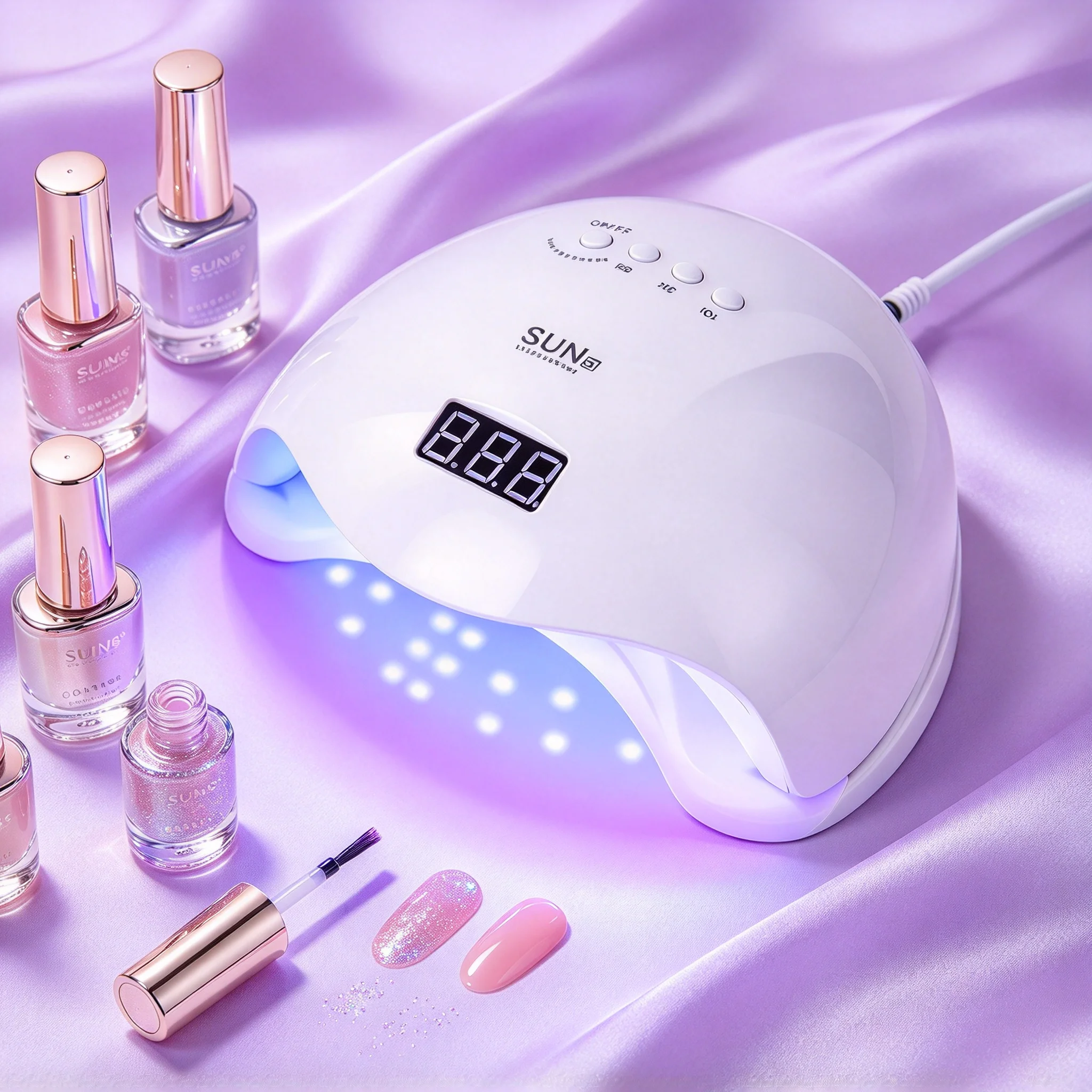 Professional Nail Dryer Gel Nail Polish Curing LED UV Light with Timers Automatic Sensor LCD Display Professional Nail Art Tools