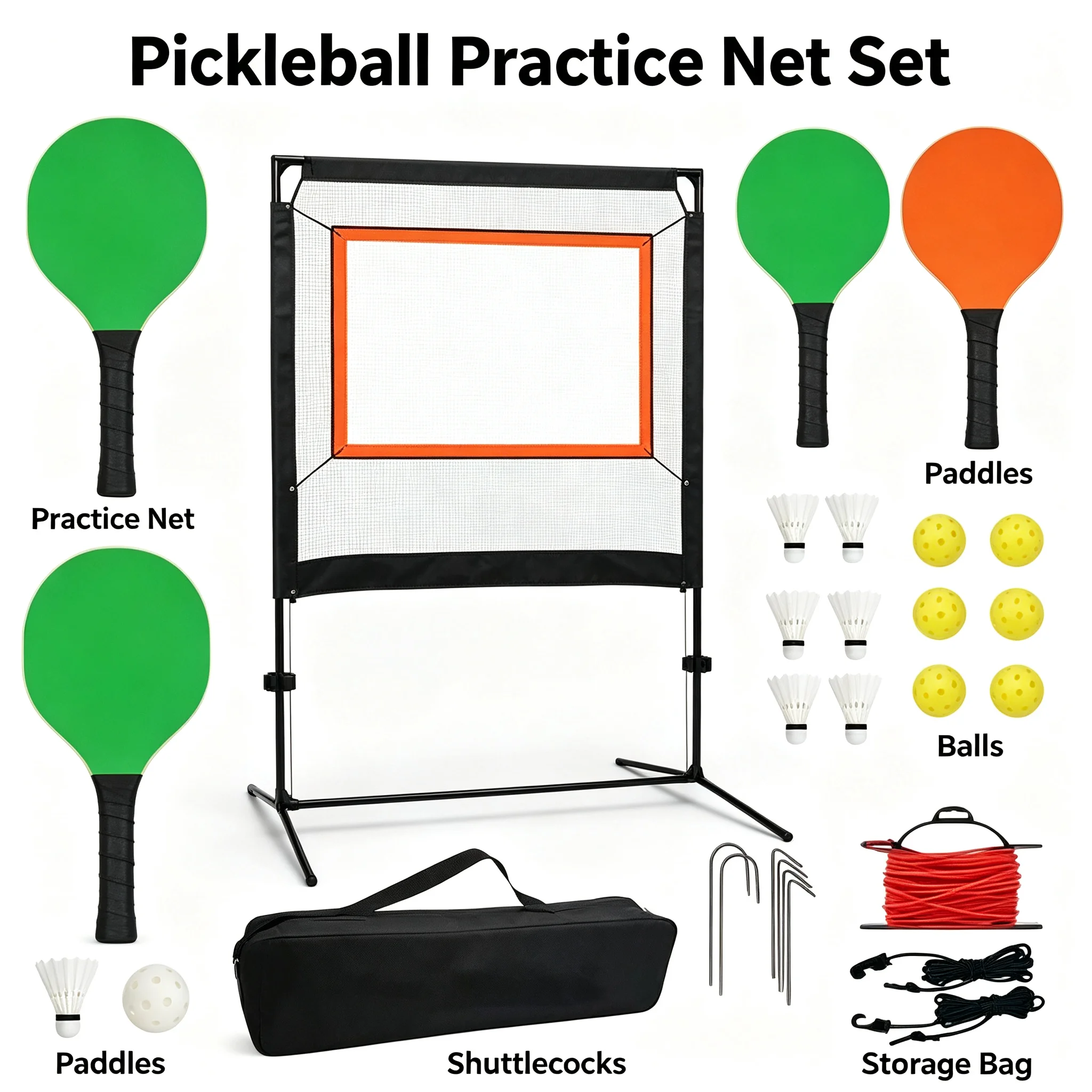 Portable Detachable Game Grid Set Badminton Pickup Shuttlecock Pickup Outdoor Indoor Entertainment Network