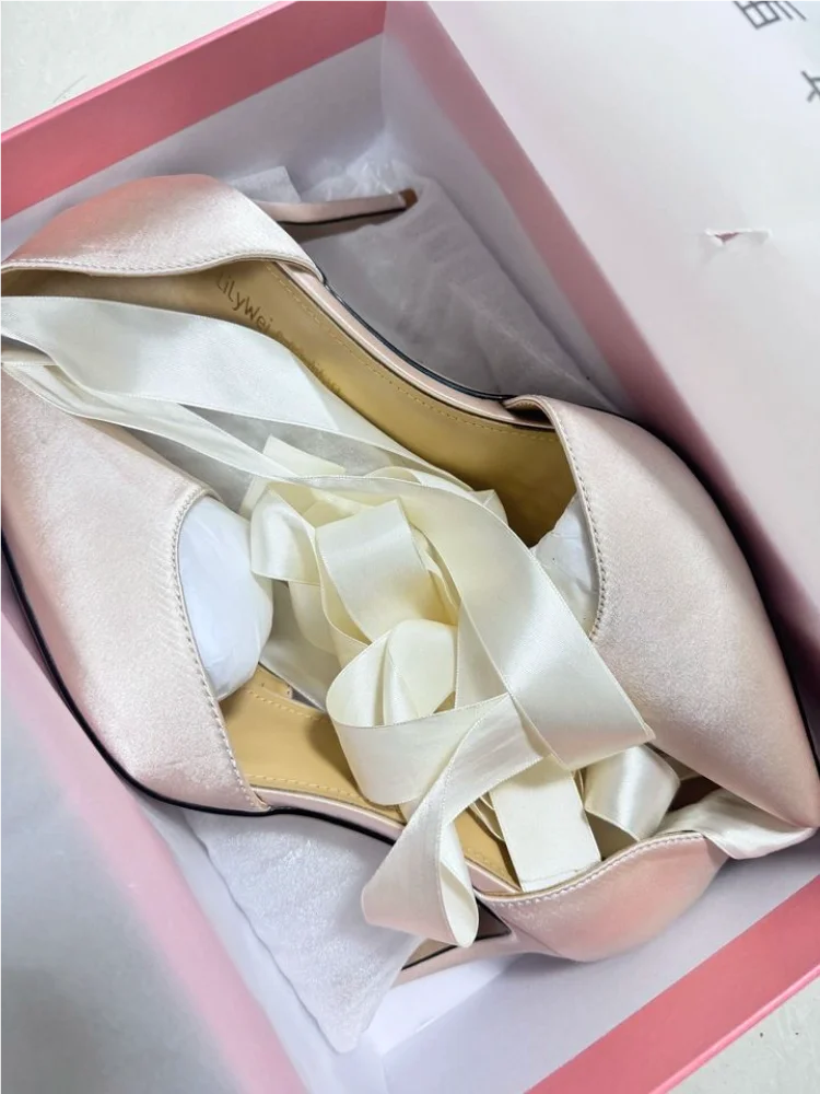 صنادل ستيليتو للربيع والصيف بش - مراجعة Ribbon Tie Heel وسعره