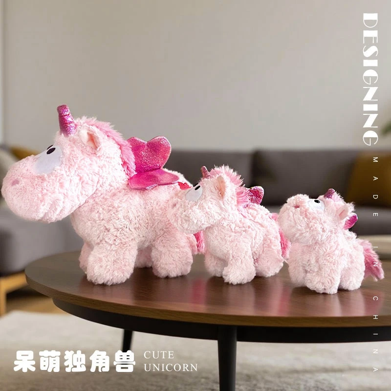 التوأم ستار يونيكورن ألعاب من نسيج مخملي عيون كبيرة أجنحة القلب قوس قزح المهر محشوة الحيوان لطيف بيغاسوس هدية للأطفال الفتيات هدية عيد ميلاد