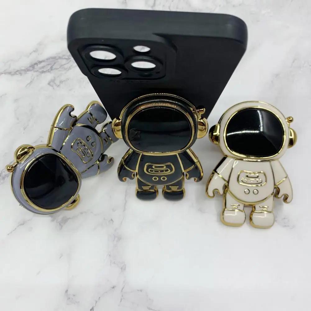 Smooth Surface Desktop Phone Bracket Multi-functional Support Cellphone Practical Folding Astronaut Desktop Phone Stand