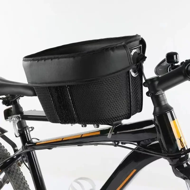 Bicycle Seat Tube Pet Storage Bag Bike Pet Basket Mountain Bike Shopping Basket Bicycle Front Dog/Cat Rack Bag Cycling Accessory