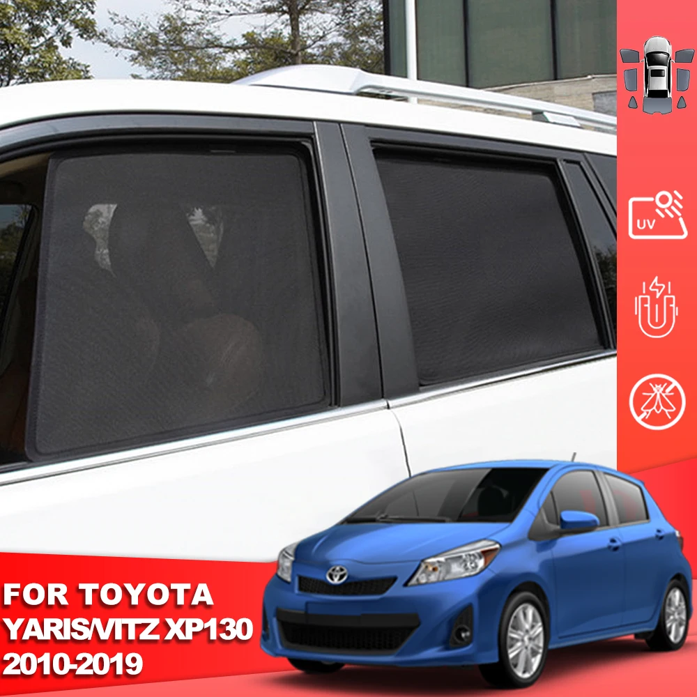 For Toyota Yaris Vitz Hatchback 2012-2019 Magnetic Car Sunshade Front Windshield Curtain Rear Side Baby Window Sun Shade Visor