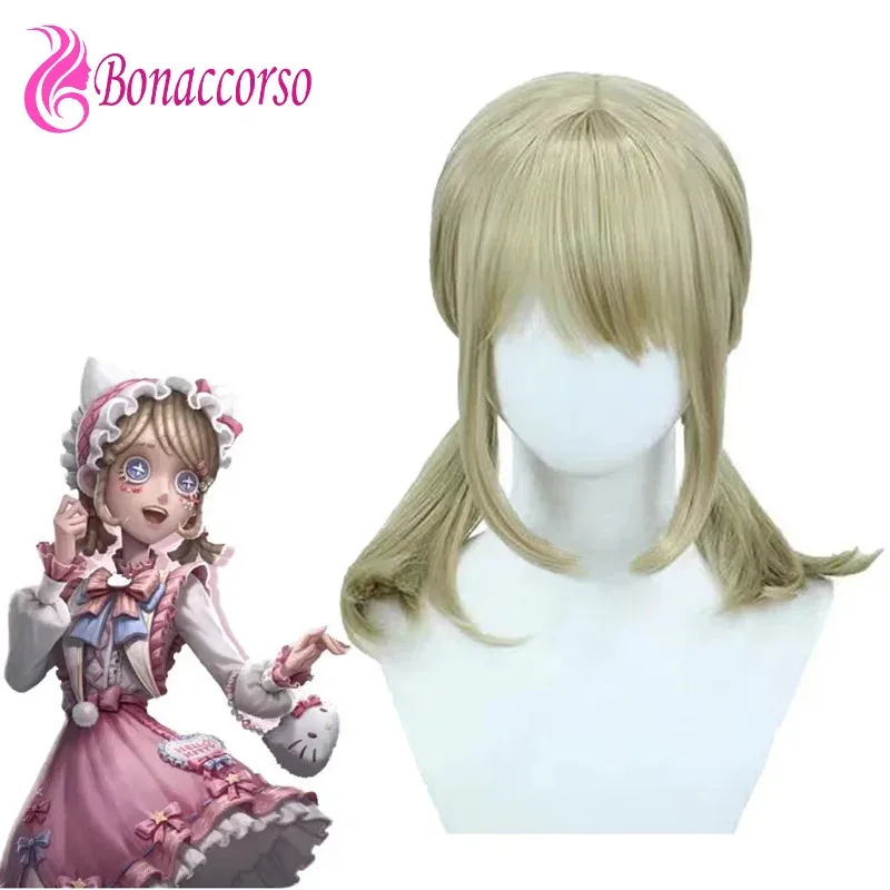 AIAI 2025Identity V إيما وودز تأثيري الاصطناعية قصيرة مستقيم أنيمي Coser لطيف فتاة شعر مستعار عالي الجودة حفلة الهالوين