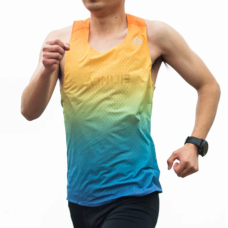 AONIJIE FM5155 Male Men\'s Quick Drying Sports Vest Ultra-light Cross-country Underwaist Running Sleeveless For Marathon