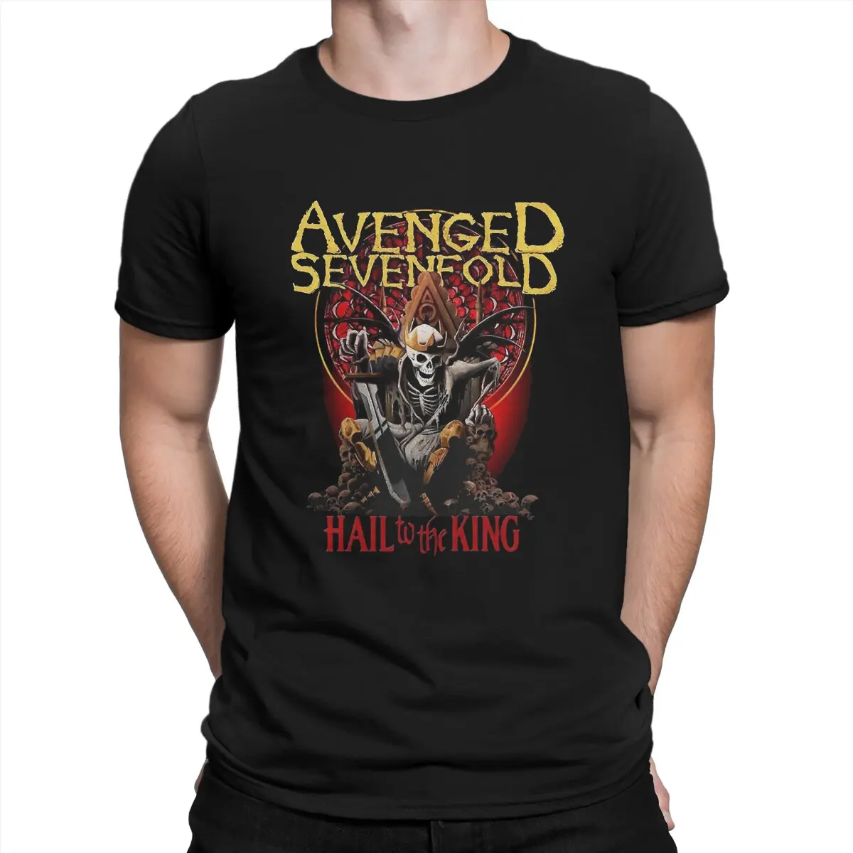 Hall To The King A7X Heavy Metal Men TShirt Avenged Sevenfold O Neck Short Sleeve 100% Cotton T Shirt Funny High Quality Gifts