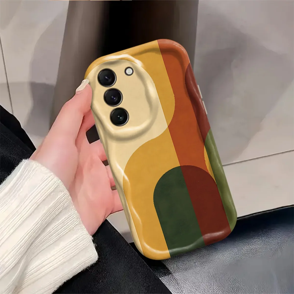 Simple Colored Graffiti Phone Case For Samsung Galaxy Quantum Wide 8 6 Buddy 4 5 Jump 3 5G Wide8 Back Cover