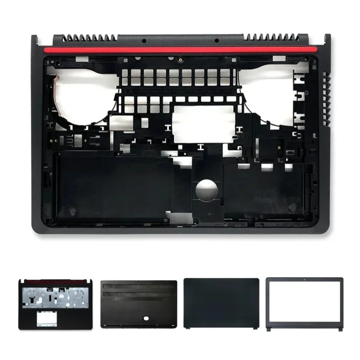 Nova Tampa Traseira/Painel Frontal/Apoio para as Mãos/Tampa Inferior com Dobradiça para Notebook Dell Inspiron 15-7000 5576 5577 7557 7559 P57F (Não Sensível ao Toque)