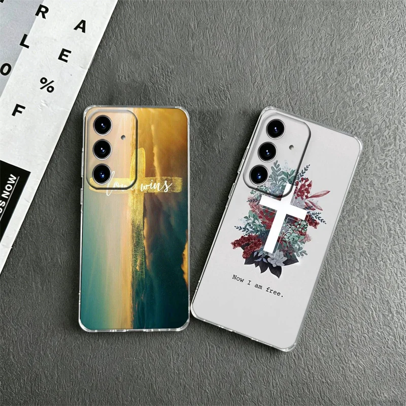 God Jesus Pray Phone Case for Samsung A53 A52S A33 A32 A32 A22 A13 A12 Galaxy A04E A03S Core A02S A50S A51 A71 A73 A72 M02 M22 F