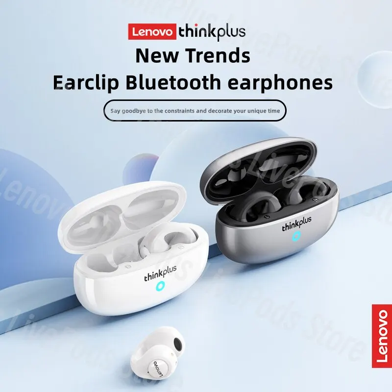 Lenovo XT83II Wireless Headphones Bluetooth 5.3 Earphones Earclip Design Touch Control HD Call with Mics Earbuds Sports Headset
