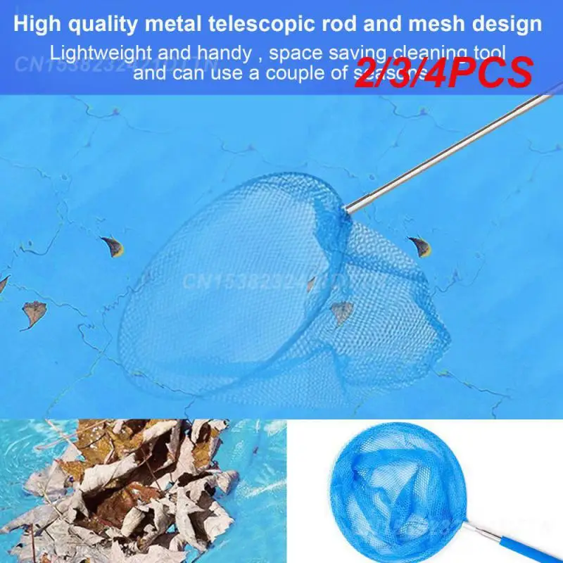 

2/3/4PCS Leaf Cleaner Convenient Sturdy Telescopic Pool Net For Efficient Leaf Cleaning Kids Outdoor Fish Net