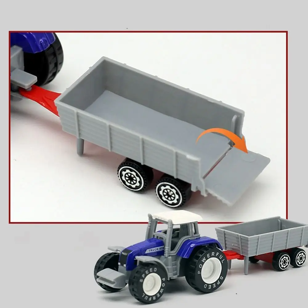 Creative Alloy Engineering Vehicle Model Simulation Model Mini Tractor Model Engineering Car Gifts