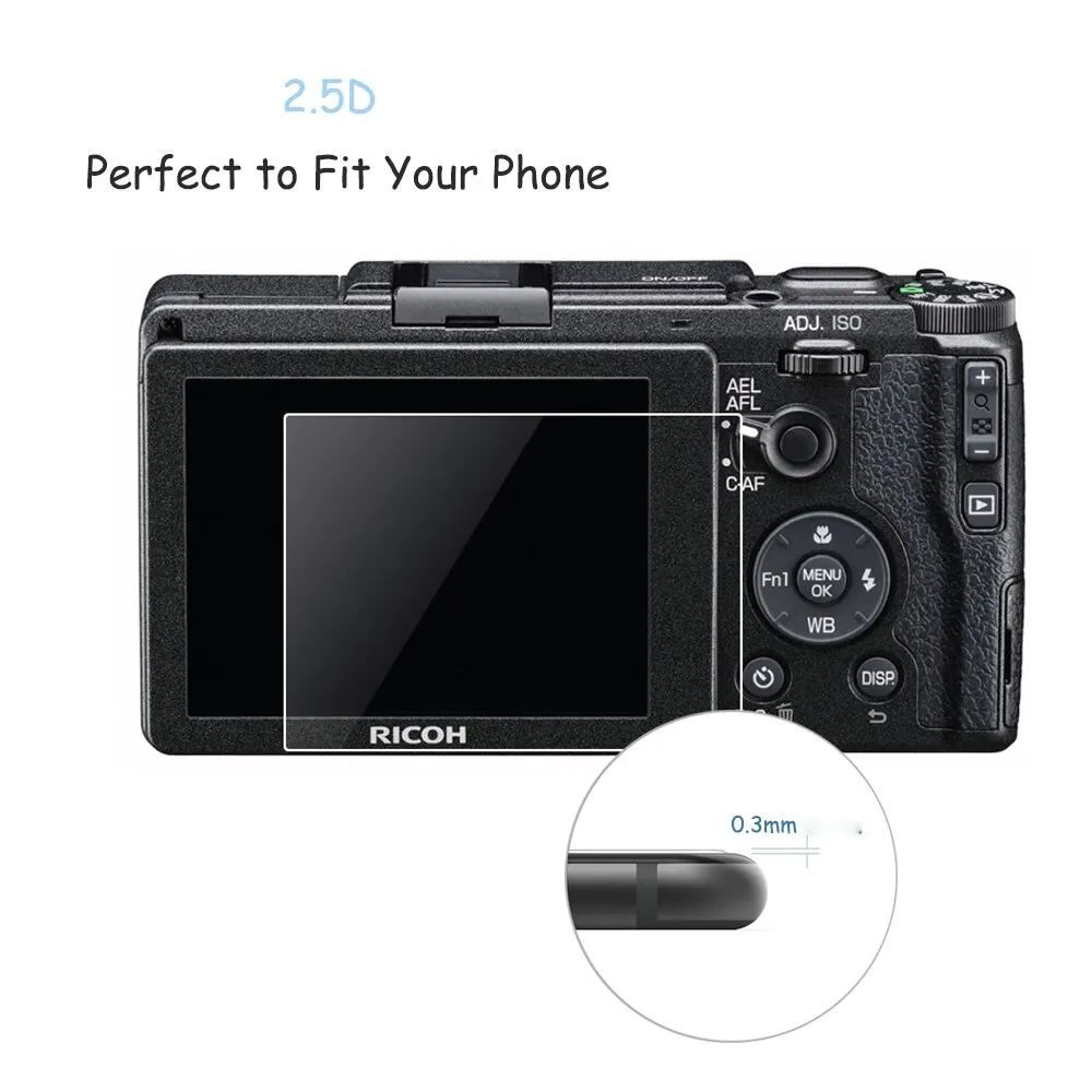 2Pcs For Ricoh GR GR2 GR3 GRIII GR Mark III II CX6 CX5 CX4 CX3 CX2 CX1 GR Digital IV III RICOH G900 WG-6 Camera Protective Film view 6