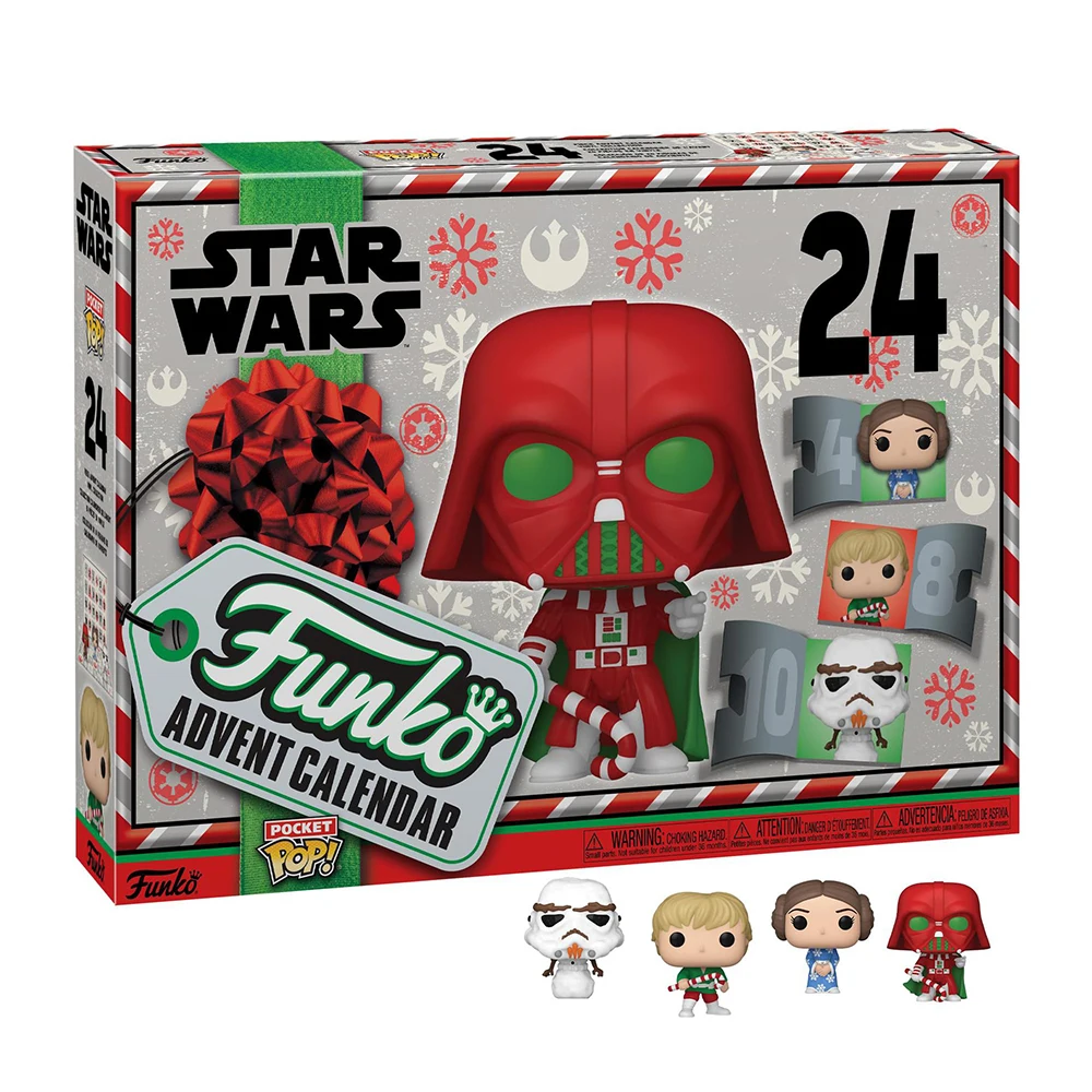 FUNKO POP Marvel Disney sorpresa caja ciega Spider-Man Pokemon Star Wars Popular cuenta atrás calendario de Adviento modelo regalos de navidad