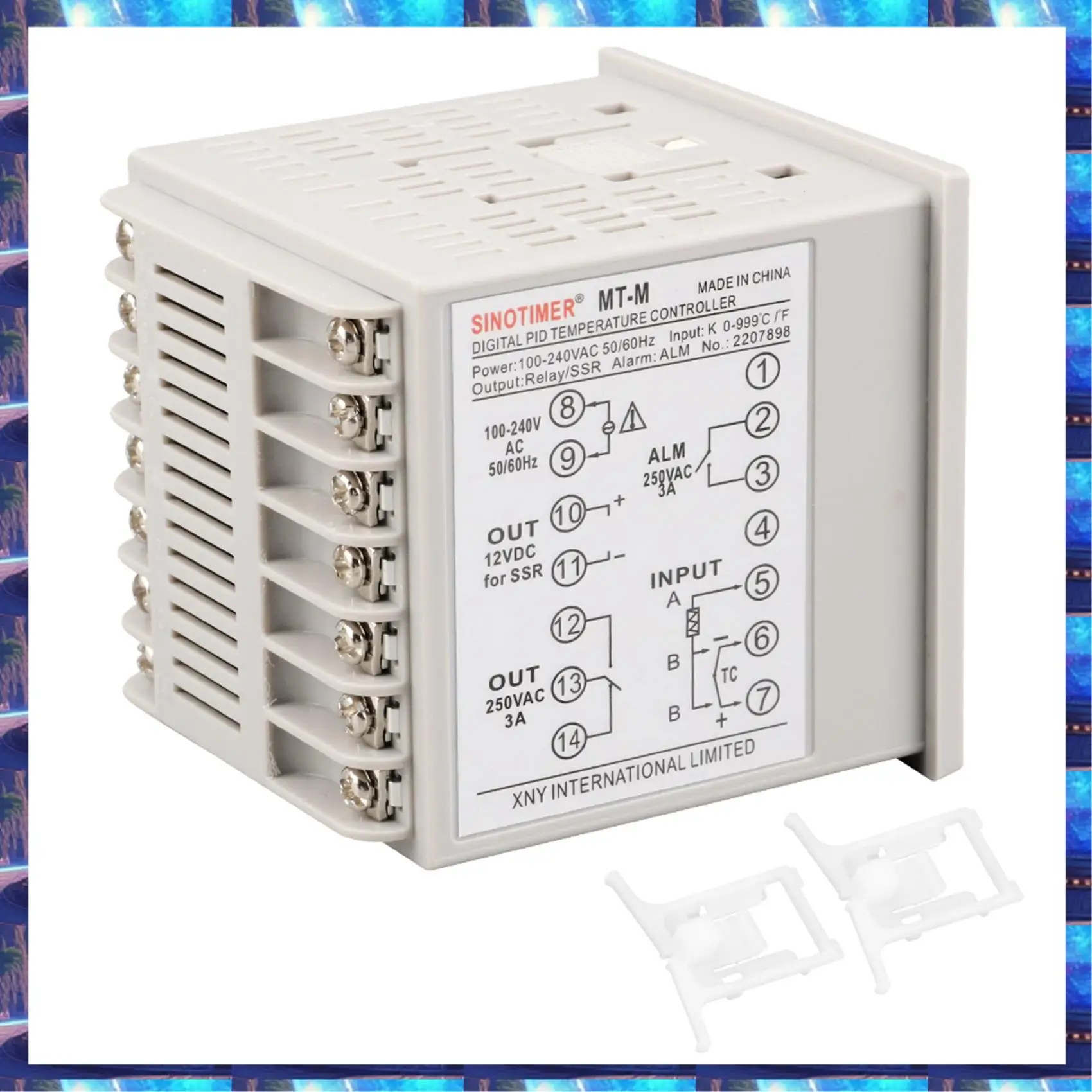 

2025 SINOTIMER Pid Контроллер температуры Термостат Контроллер для отопления и охлаждения приборов Реле/выходное напряжение MT-M, SINOTIM
