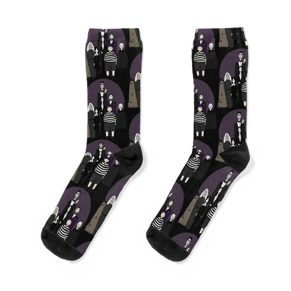 The Addams Family Socks gym christmass gift colored loose Socks Men's Women's