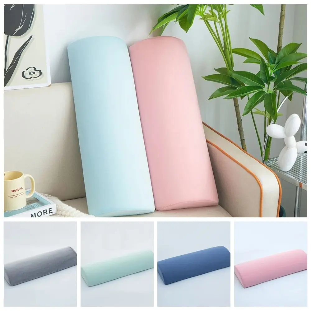 New Polyester Half Moon Bolster Pillow Cotton Soft Ankle Support Pillow Versatile Use Ergonomic Design Memory Foam Pillow