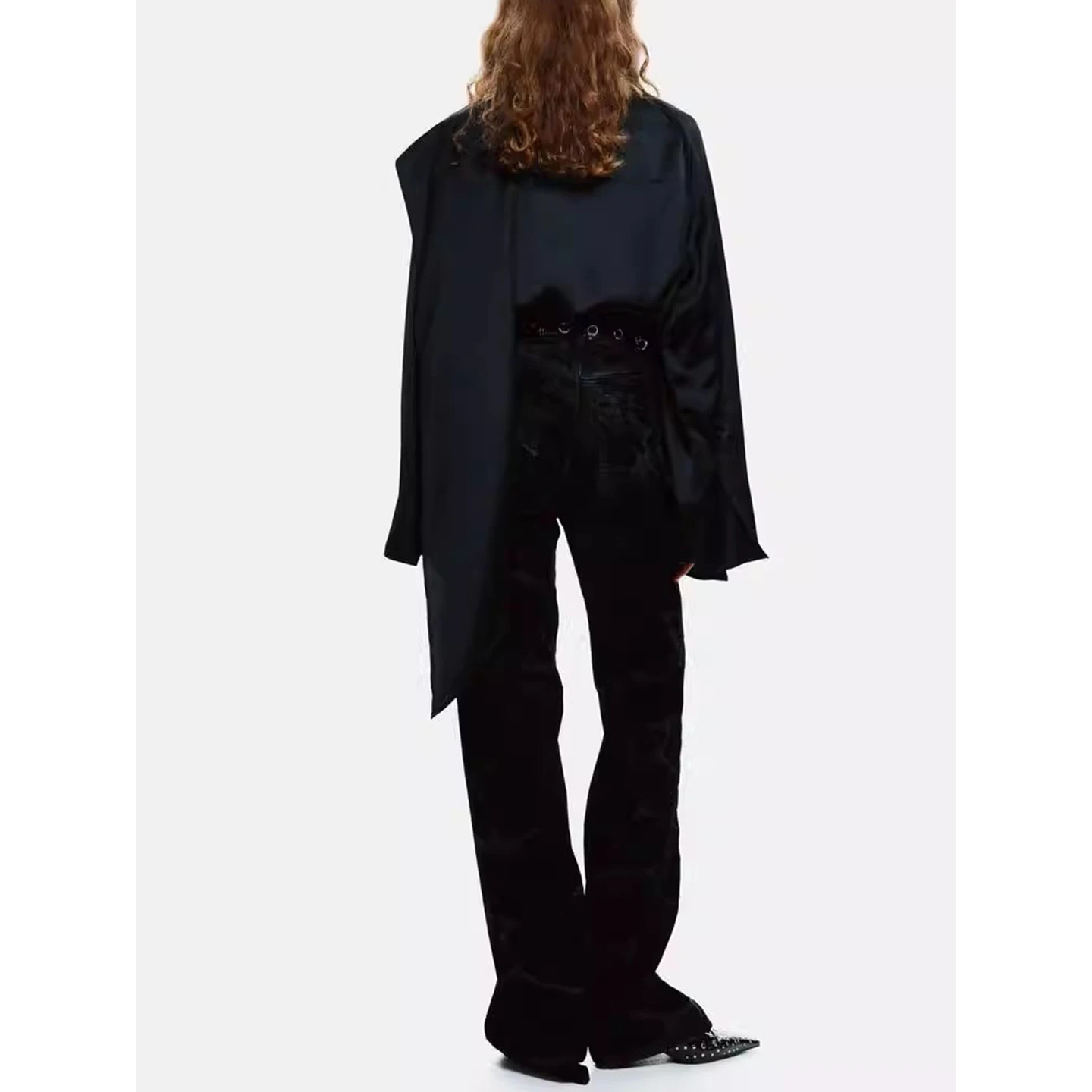 冬の新作カジュアルスリーブゆったりロングスリーブ女性用装飾トップポリエステル繊維通気性快適なフィット感女性向け