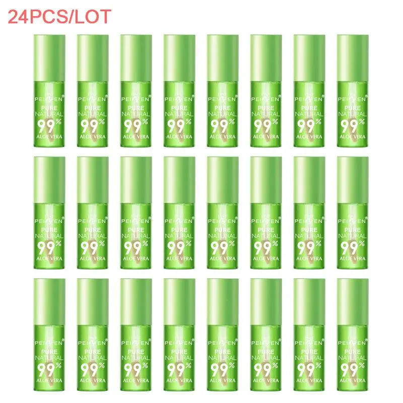 

24 PCS Temperature Change Lip Gloss Aloe Vera Color Changing Not Easy To Fade Lip Balm Longlasting Moisturizing Lipstick Makeup