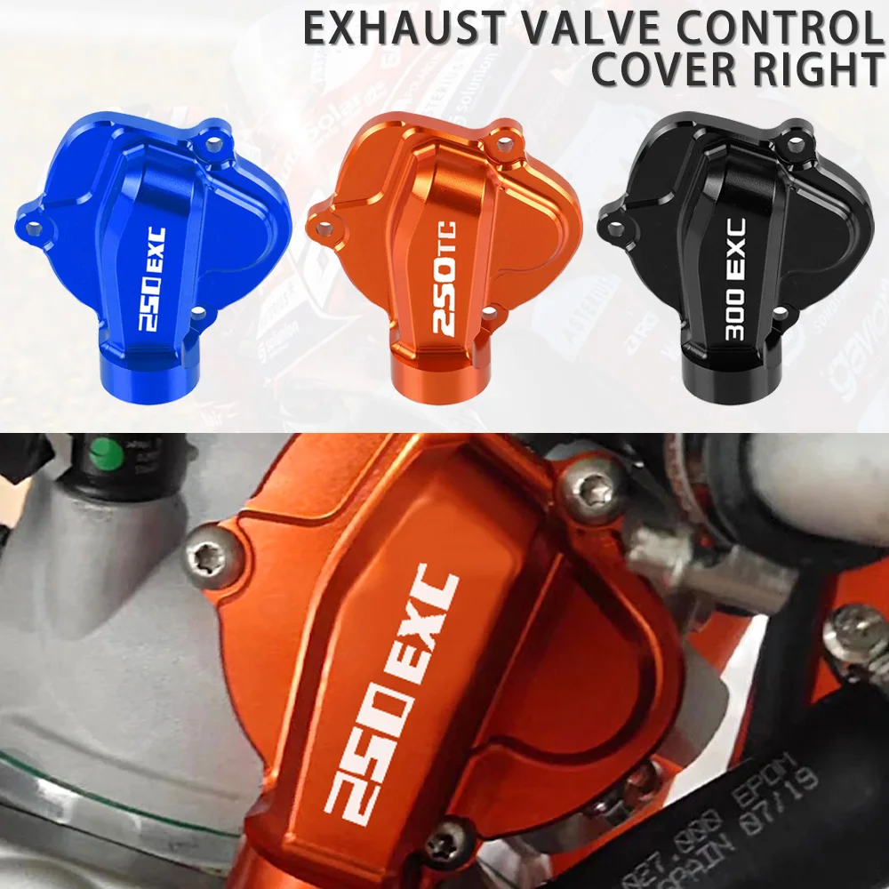 Para KTM 250 300 XC SX XC-W EXC Husqvarna TE TC TX 2023 2022 2021 2020 2009-2019 2T Tampa de Controle da Válvula de Escape de Motocross Lado Direito