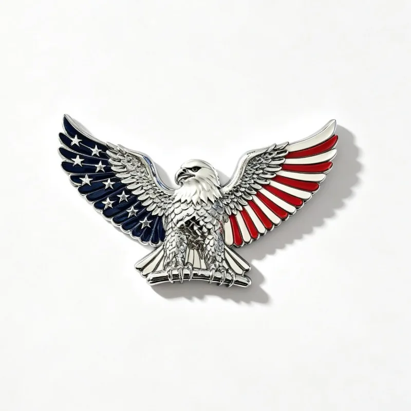 Metal Alloy Three-dimensional White Eagle Car Sticker - DIY High-quality Modification - Souvenir - Scratch Protection