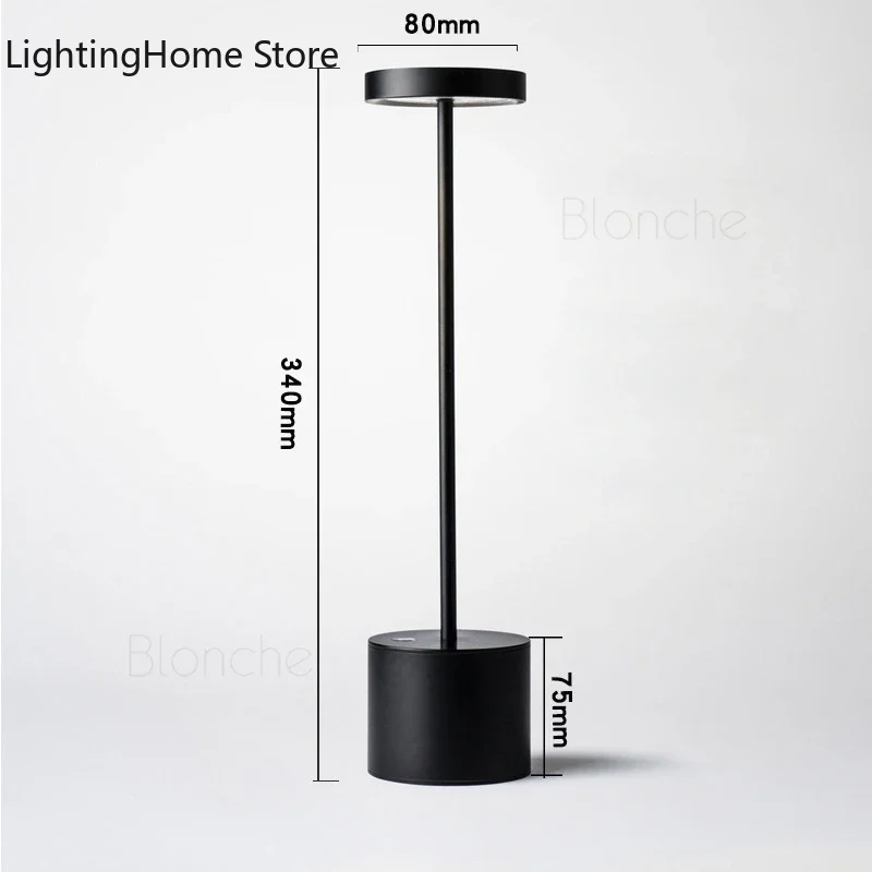 Touch Led Bar Table Light for Bedroom Bedside Coffee Store Restaurant Industrial Deco Lighting Fixture Modern Dimmable Desk Lamp