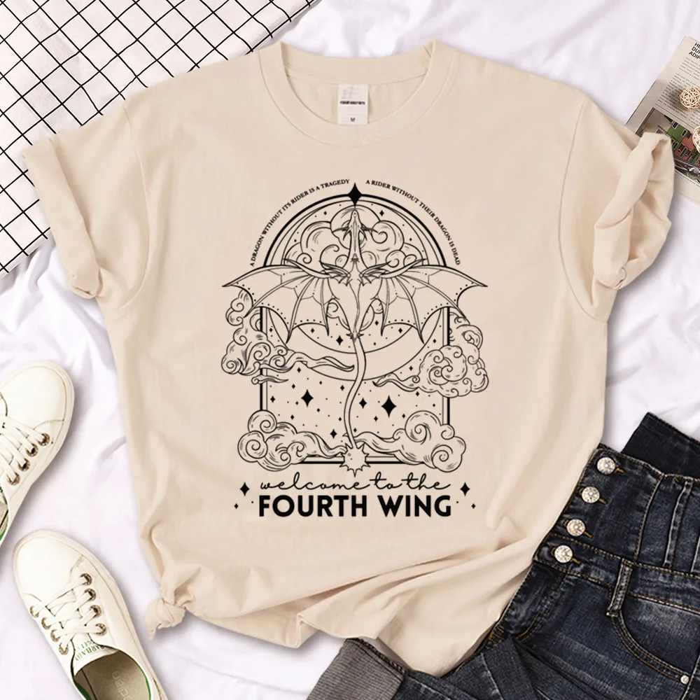 Fourth Wing t shirt women streetwear t shirt female anime manga clothing