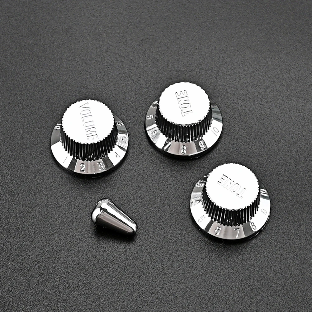 

Guitar Volume Knobs Plastic Durable Tone Control Knob Accessory Electric Guitar Bass Useful Scale Easy Install