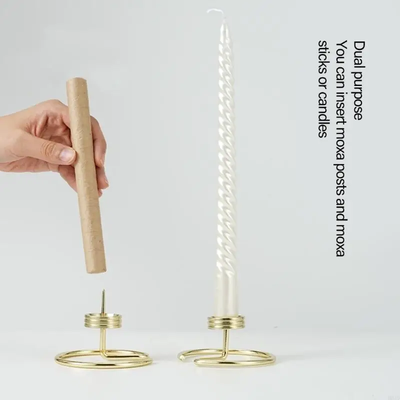 D0AD Metal Santo Incenses Burners Home Decoration Multifunctional Moxibustion Aromatherapies Holder Stand