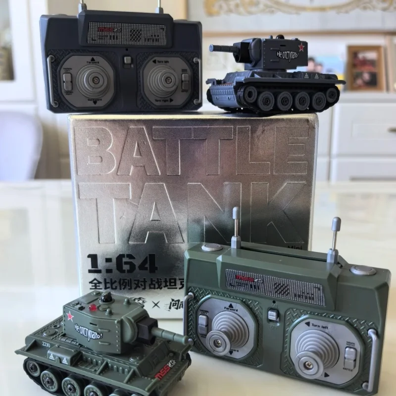 รถถังบังคับวิทยุขนาดเล็กพิเศษ รุ่นเต็มสเกล พร้อมระบบต่อสู้ด้วยอินฟราเรด รถบังคับวิทยุ 2 สีให้เลือก ของขวัญสำหรับเด็กผู้ชาย