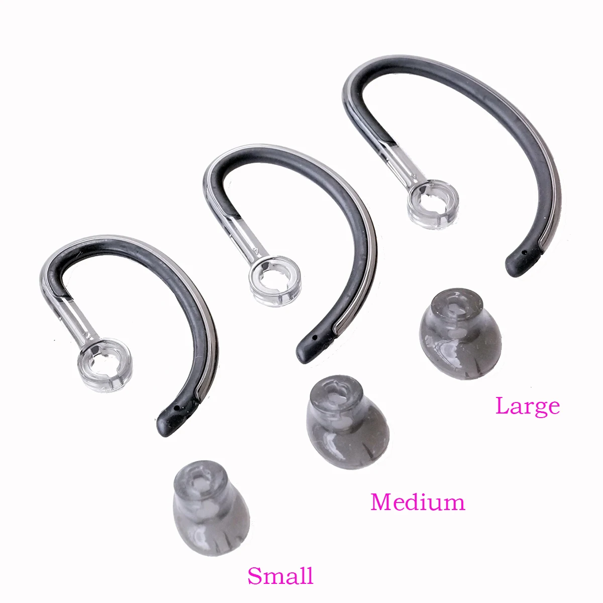 V-MOTA Earbud (Silicone Ear Tips and Ear Hook Loops ) For Poly Plantronics Savi 8445 8240 X400 W440 W740 W745 WH500 8240 8245