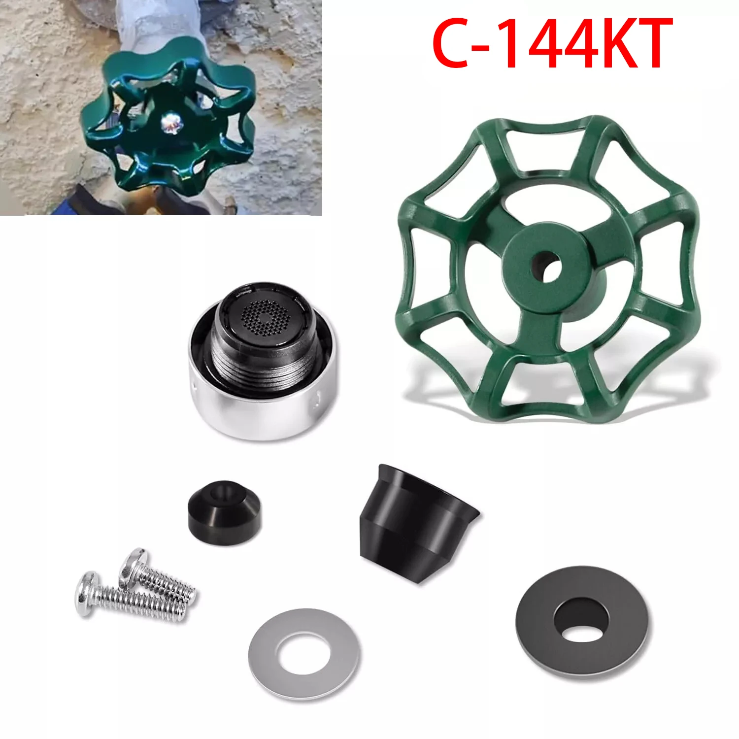 MX for Prier C-144KT-807 Anti-Siphon Freezeless Faucet Repair Kit C-144KT-807 C-144 Series Complete Repair Kit fit for C-144/244