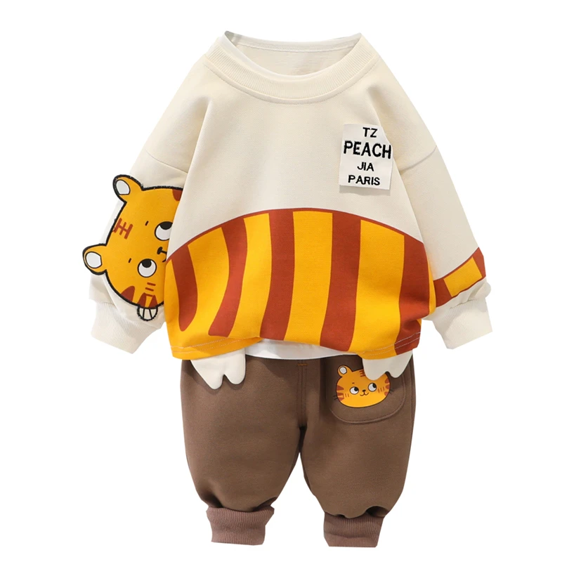 Baby Girls Boys Clothing Sets 2022 Spring Autumn Children Casual Clothes Cartoon Long Sleeve T Shirt Pants Kids Vacation Outfits