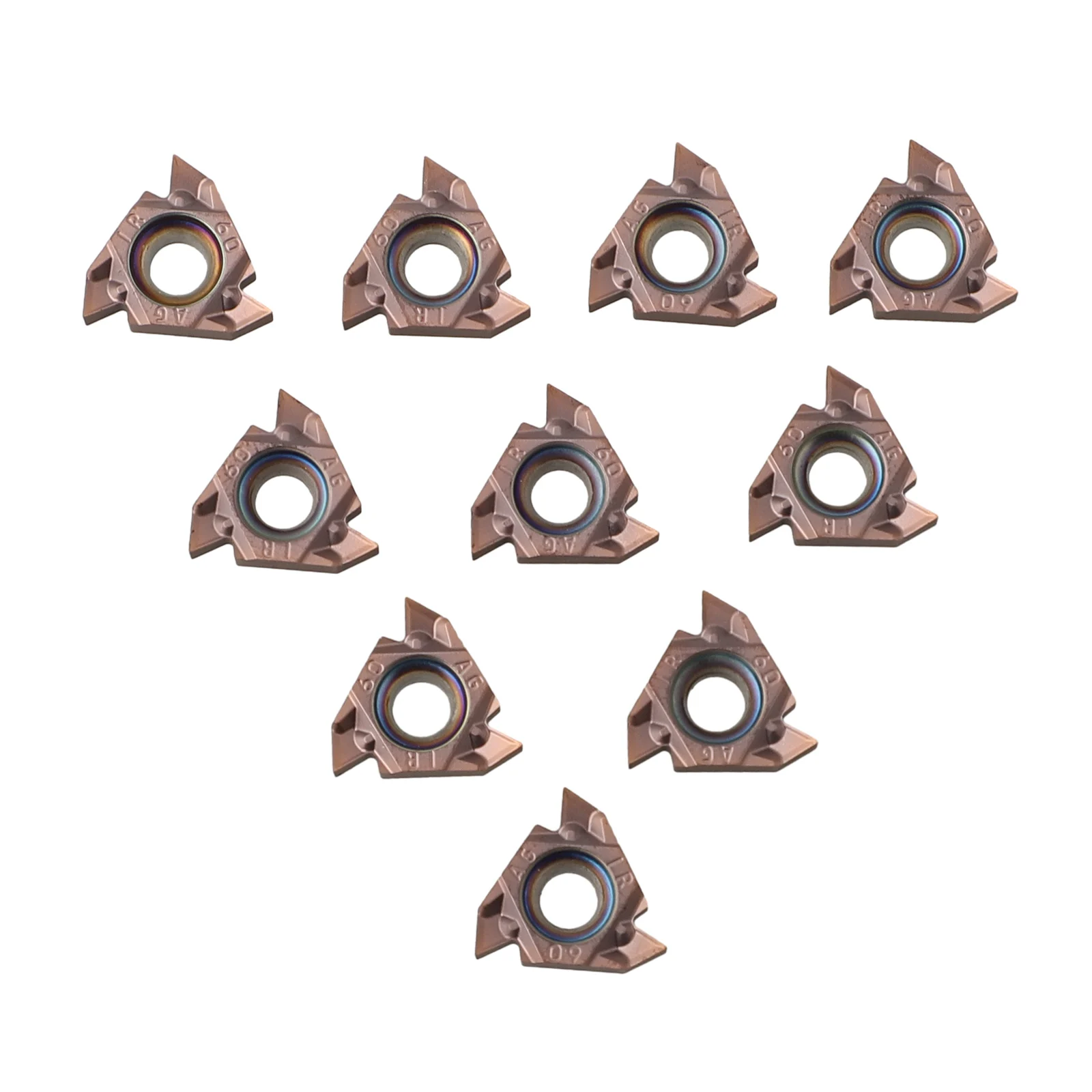 10pc 16IR AG60-S Carbide Inserts Threading Turning Cutting Tool Insert 15TF Indexable Insert Machinery Accessories Turning Tool