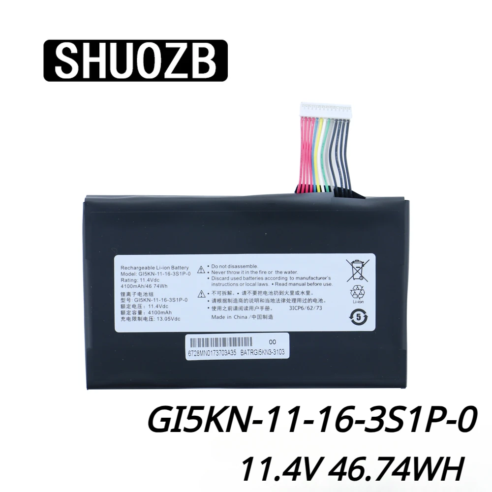 

GI5KN-11-16-3S1P-0 Laptop Battery for MECHREVO Z7-KP7GT, KP7EC Z7M-KP7GC, KP5GC T90 TB, T1C, T6CS, T6CW, FX600, T50Ti F117-F6K