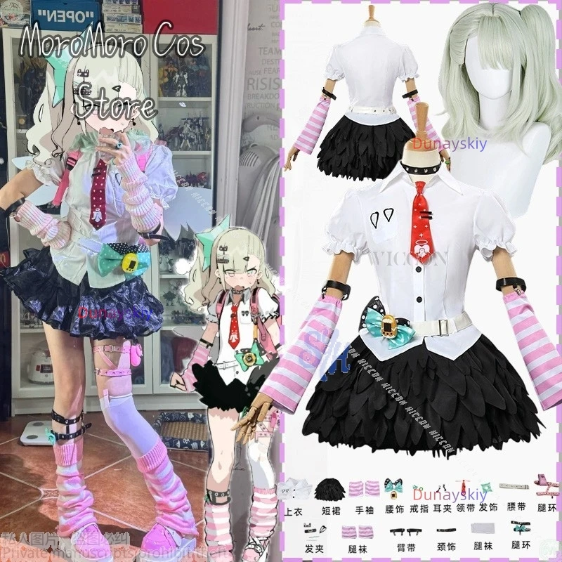 أنيمي لعبة Zenless منطقة صفر تأثيري المعبود الملائكة الوهم تشيناتسو ريمييل كوسفسفريه جيراي كي الفتيات فستان لوليتا هالوين كوس