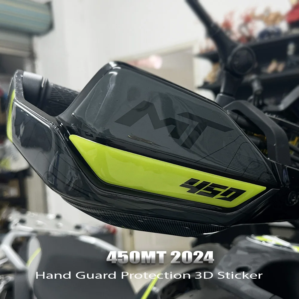 For CF450MT 2024 3D Gel Resin Stickers Motorcycle Handguard Protection for CFMOTO 450MT 450 MT