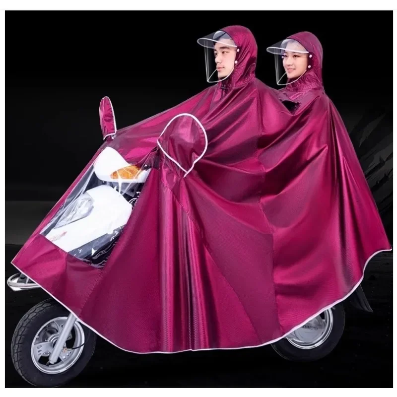 Morandi electric poncho and motorcycle rainstorm adult Oxford cloth extension raincoat