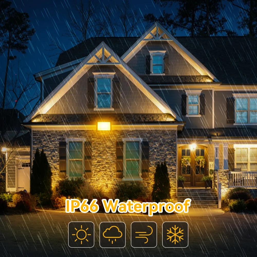 LED Flood Light 100W 50W 30W 20W 10W 220V Waterproof IP66 Reflector Floodlight Lamp 6500K LED Exterior Spot Outdoor Light