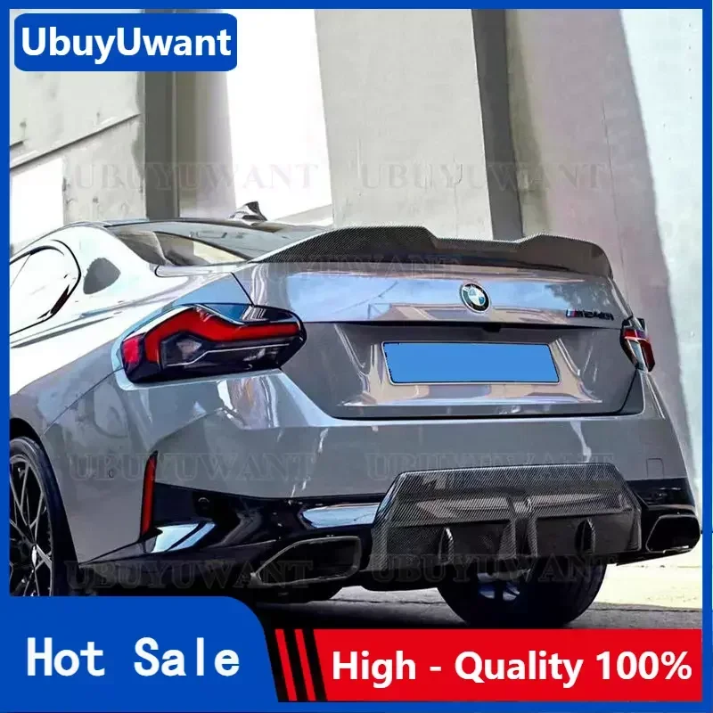 For BMW 2 Series G42 M235i M240i Coupe 2022 + Car High Quality Carbon Fiber Material MP Style Rear Wing Spoiler