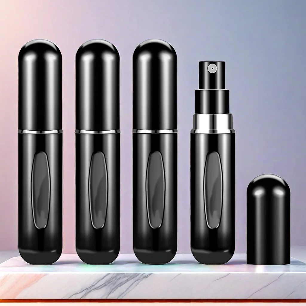 

1/4Pcs 5ml Perfume Refill Bottle Portable Mini Atomizer Refillable Spray Women Dispenser Travel Size necessities Cologne Sprayer