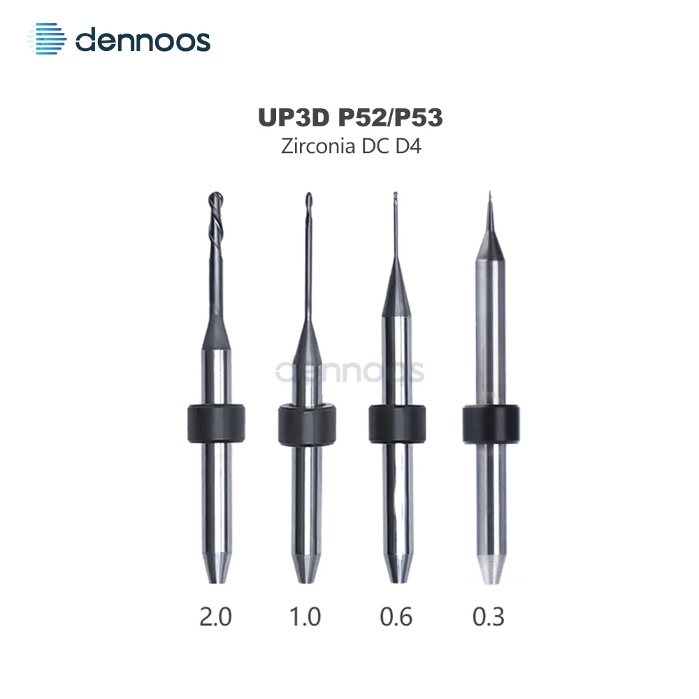 Dental-Zirkonoxid-Fräser D3/D4 mit DC-Beschichtung für alle Marken wie Amann/Sirona/ARUM/UP3D/Zirkonzahn/Roland/Yureca – Detail 8