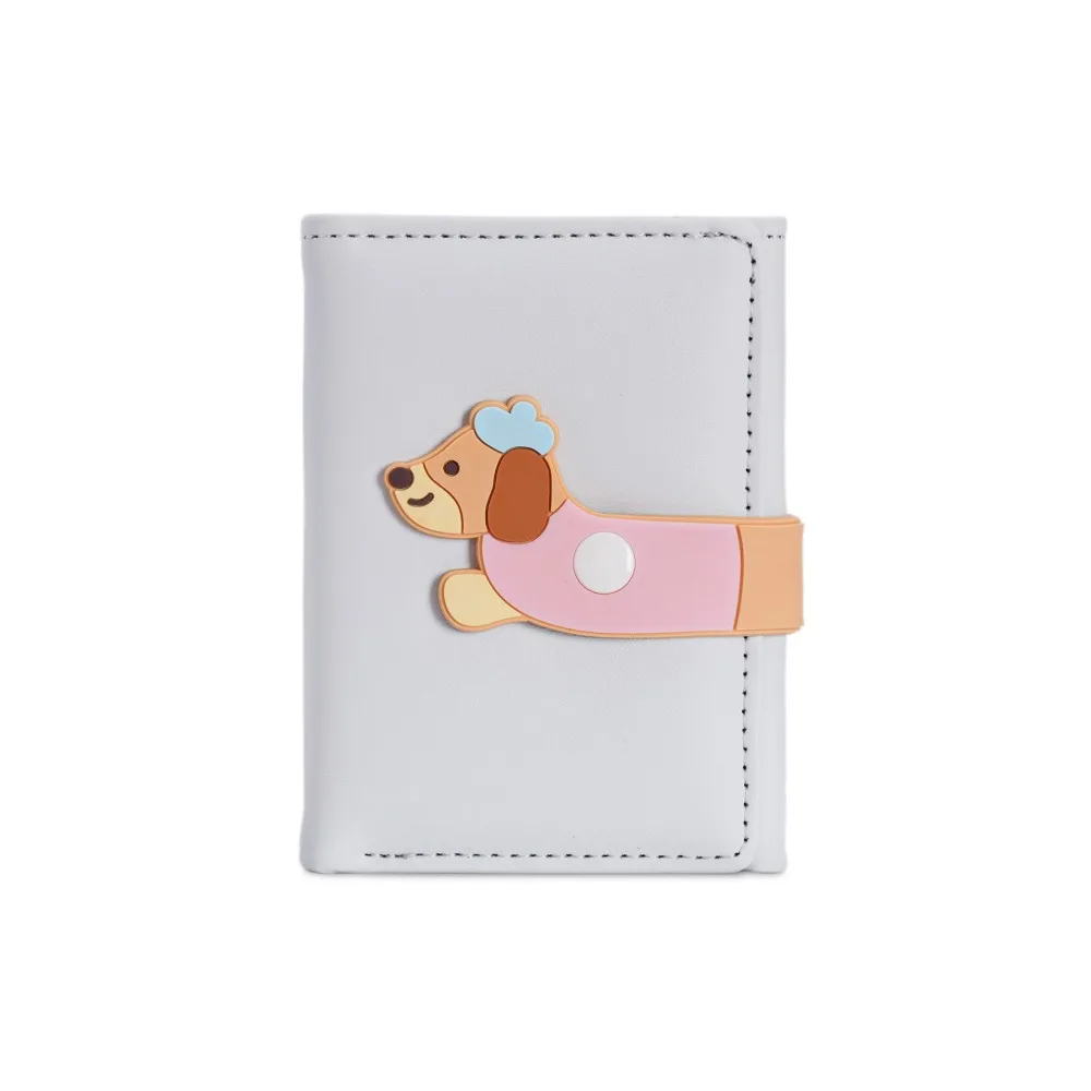 

Portable Korean Style Sausage Dog Wallet Purse Ultra Thin Card Bag Short Clutch Multi Slot Coin Pouch Card Storage Bag