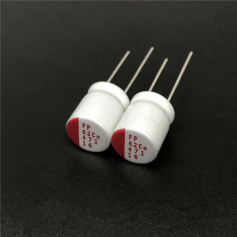 50pcs 470uF 16V FP 10x12.5mm Low ESR Top Grade 16V470uF VGA/Motherboard Solid Capacitor