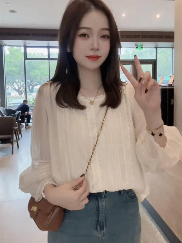 Long Sleeve Shirts Womens Cott - Women Formal Blouses For Evening Wear ulasan dan harga