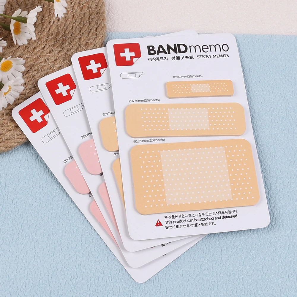 Sticky Memos Bandage Shape Sticky Notes Sticking PMemo Pads Students Teacher School Office Supplies