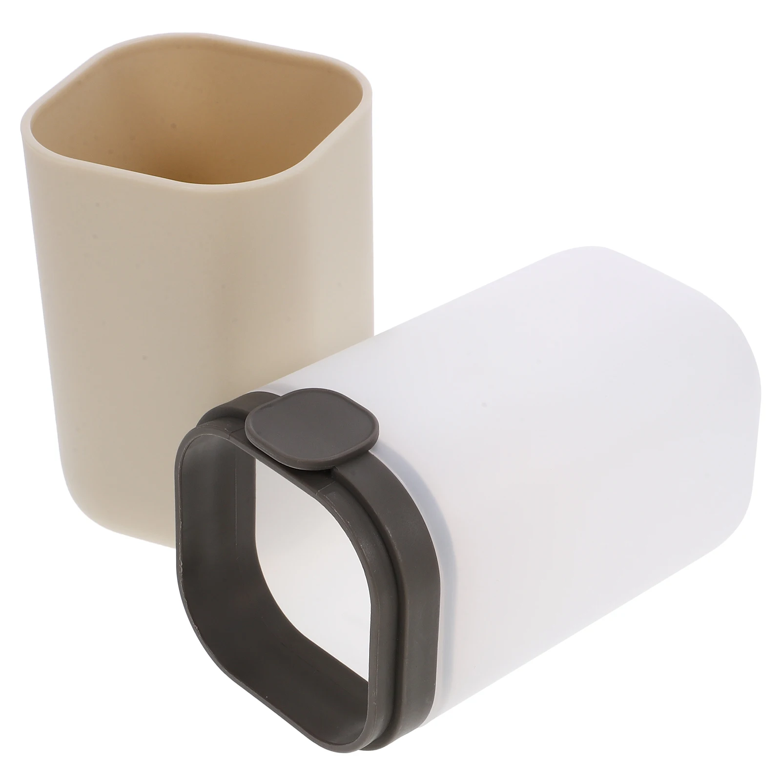 

Mouthwash Cup Storage Box Toothbrush Case Portable Container Toothpaste Holder Plastic Travel Toothbrushes Case Compact Travel