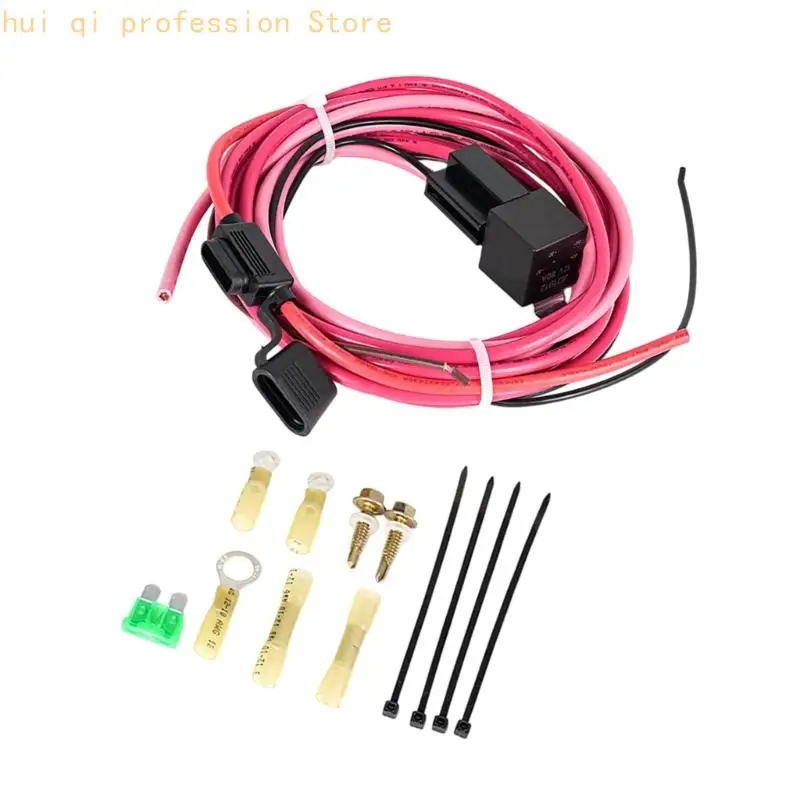 Kraftstoffpumpen-Verdrahtungsrelais-Kit 12 V 40 A für die elektrische Reparatur von Autos und Motorrädern mit ABS-Relaisgehäuse – Detail 7